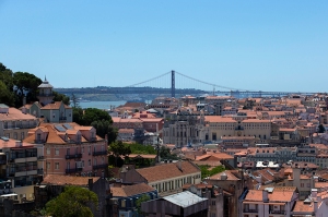 Pretty View overlooking Lisbon